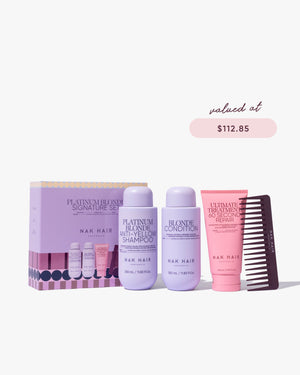 Signature Holiday Platinum Anti-Yellow Blonde Trio with Gift