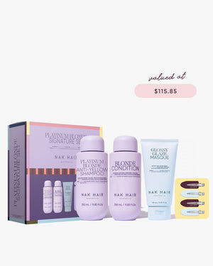 Signature Holiday Platinum Blonde Trio with Gift