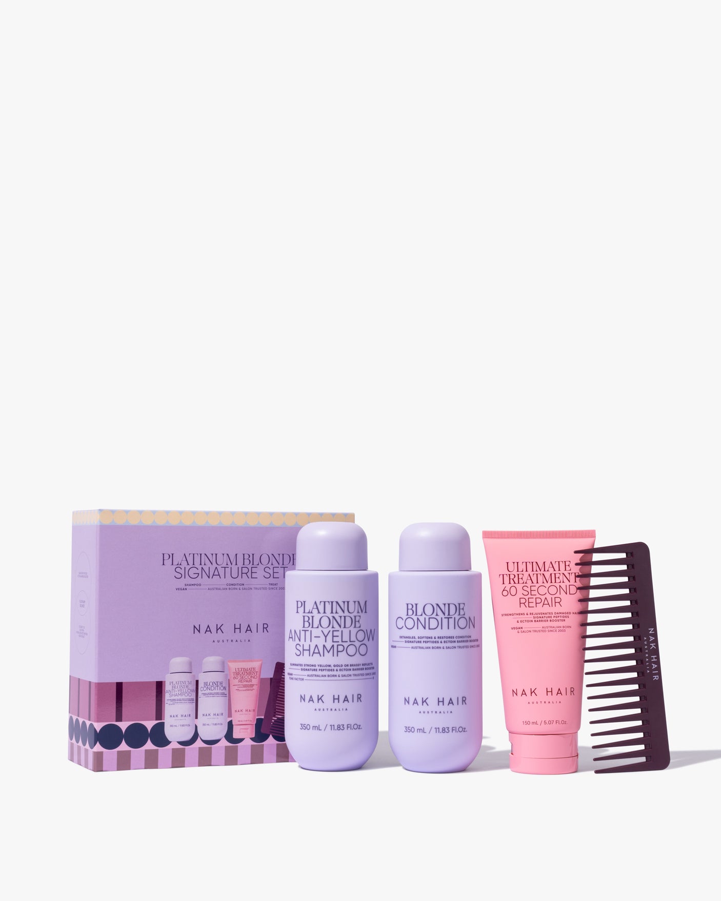 Signature Holiday Platinum Anti-Yellow Blonde Trio with Gift